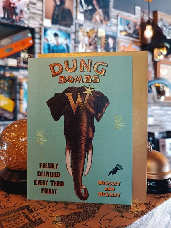 POSTAL DUNG BOMBS WEASLEY DESCATALOGADA MINALIMA HARRY POTTER