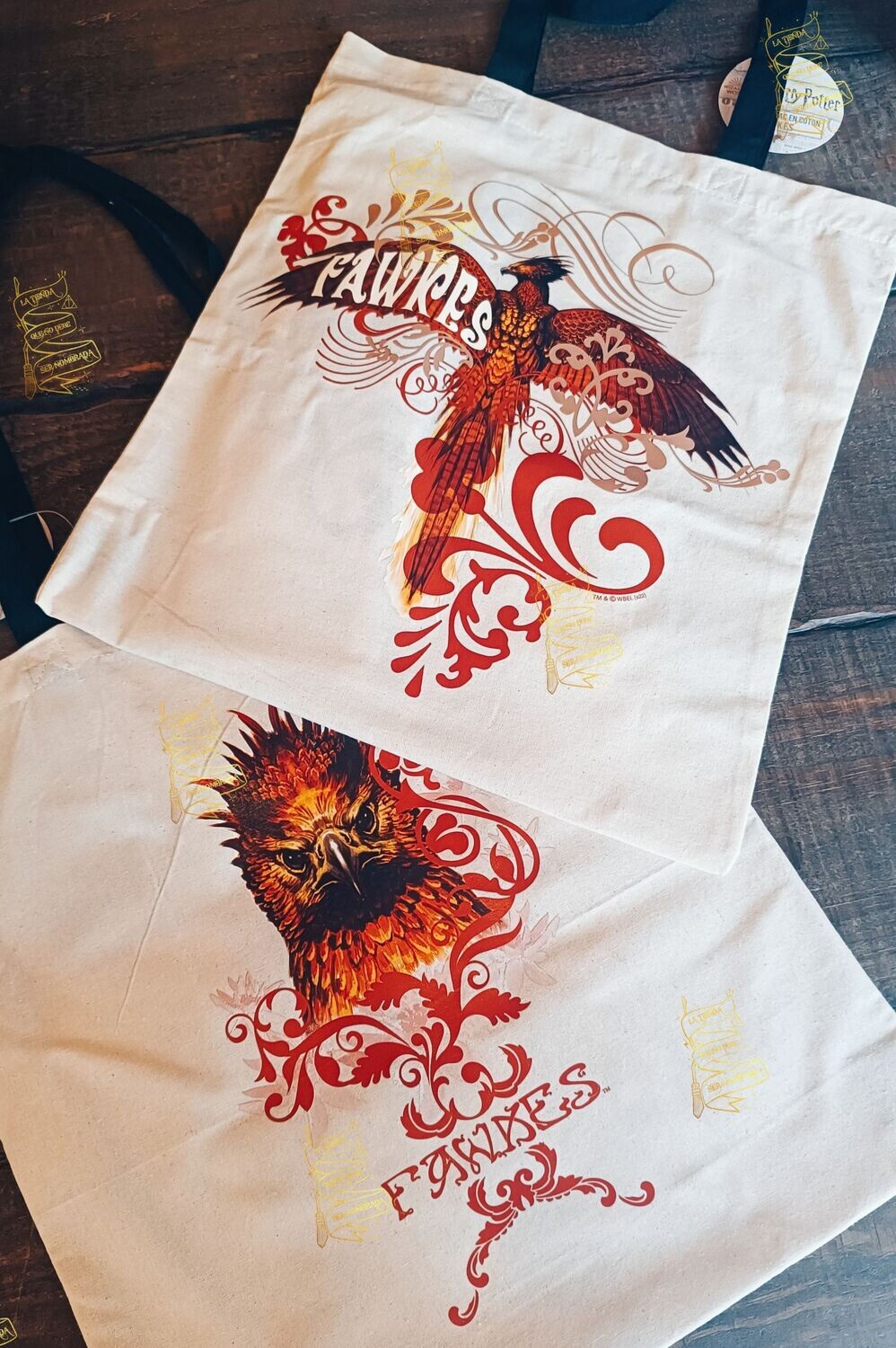 BOLSA TELA FAWKES EL FENIX HARRY POTTER