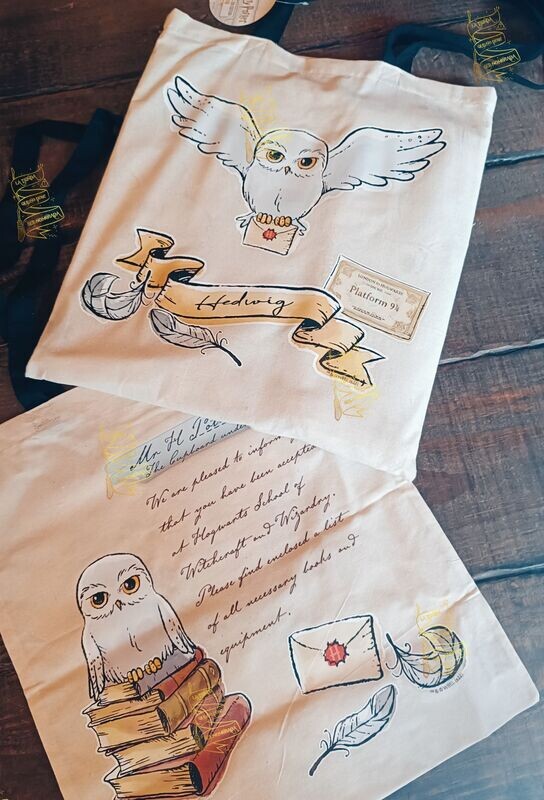 BOLSA TELA HEDWIG HOGWARTS HARRY POTTER