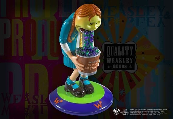 SUJETALIBROS WEASLEY  VOMITO DE PASTILLAS HARRY POTTER NOBLE COLLECTION