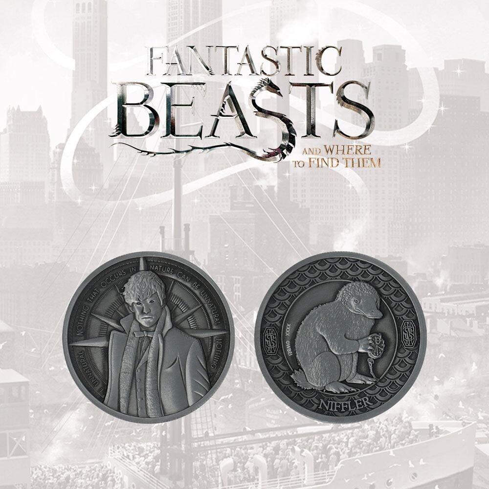 MONEDA NIFFLER & NEWT SCAMANDER LIMITED EDITION HARRY POTTER