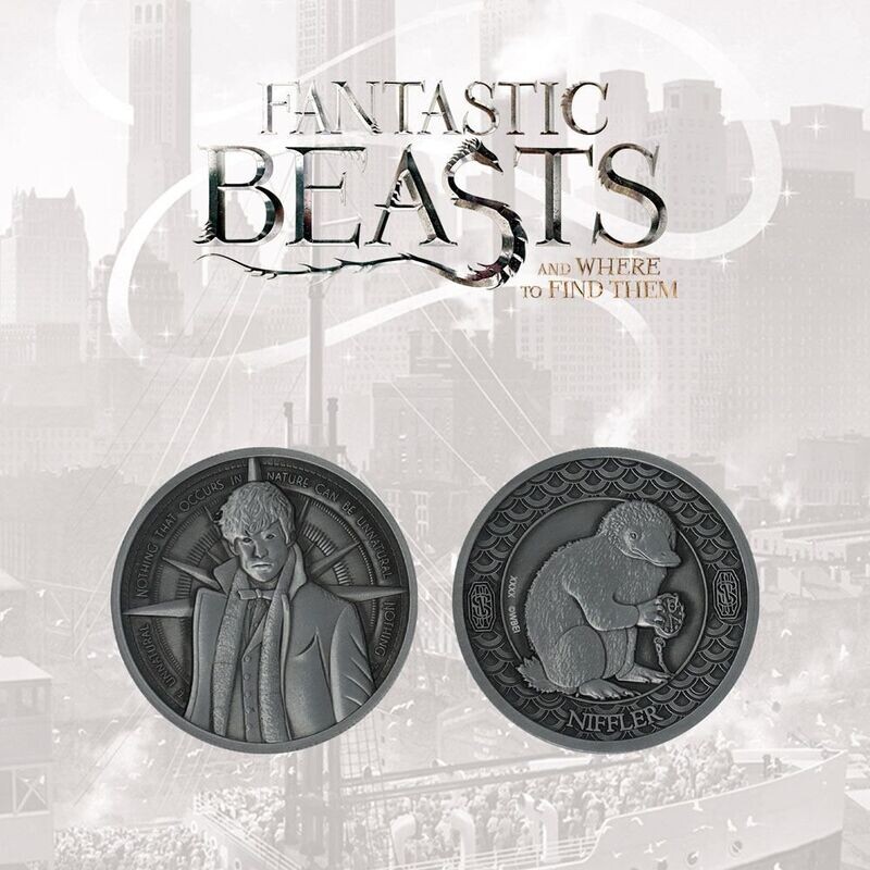 MONEDA NIFFLER & NEWT SCAMANDER LIMITED EDITION HARRY POTTER
