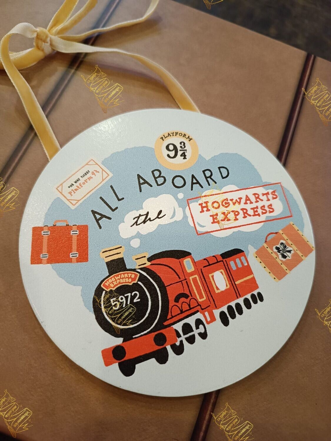 PLACA MADERA HOGWARTS EXPRESS HARRY POTTER