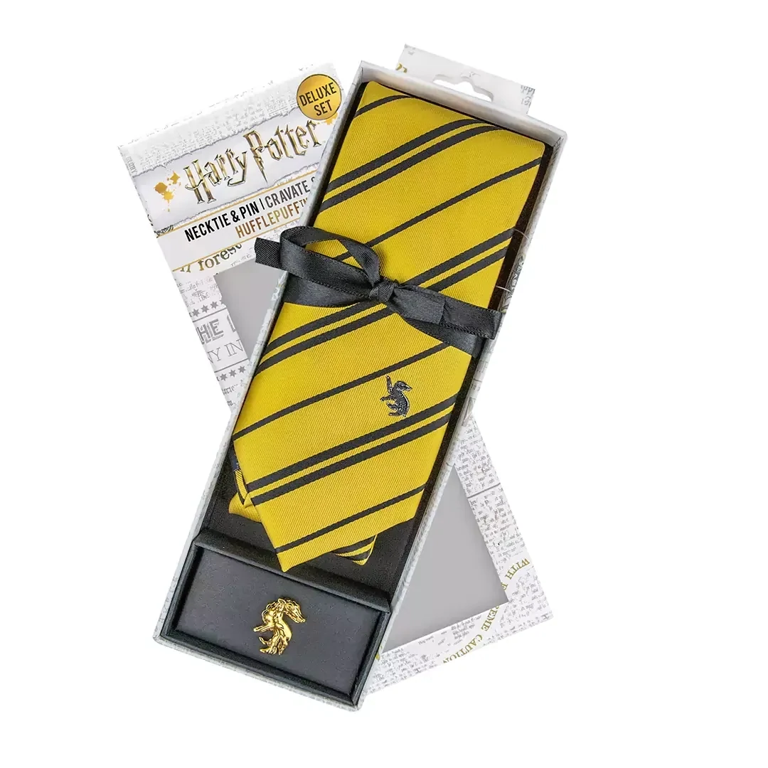 SET CORBATA HUFFLEPUFF DELUXE HARRY POTTER CINE REPLICAS