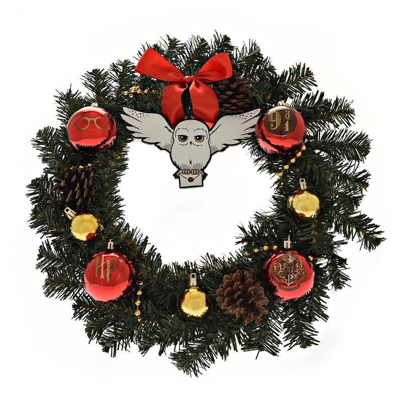 CORONA NAVIDAD HEDWIG HARRY POTTER