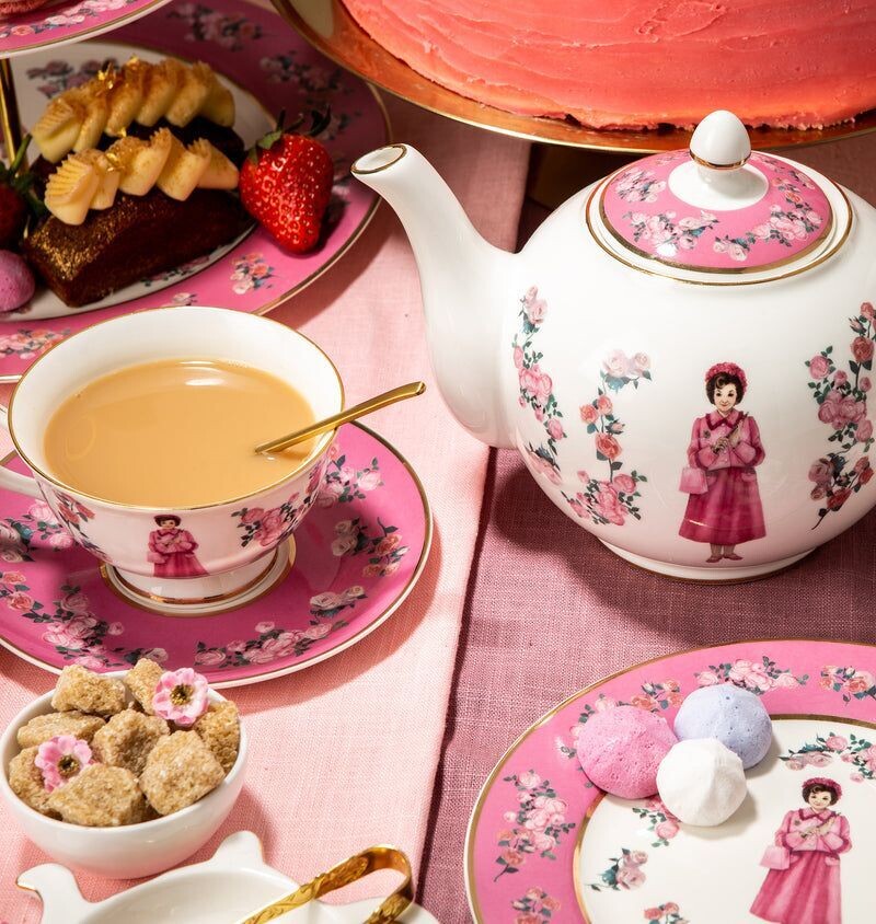 REPLICA JUEGO TETERA & TAZAS DOLORES UMBRIDGE DESCATALOGADO HARRY POTTER