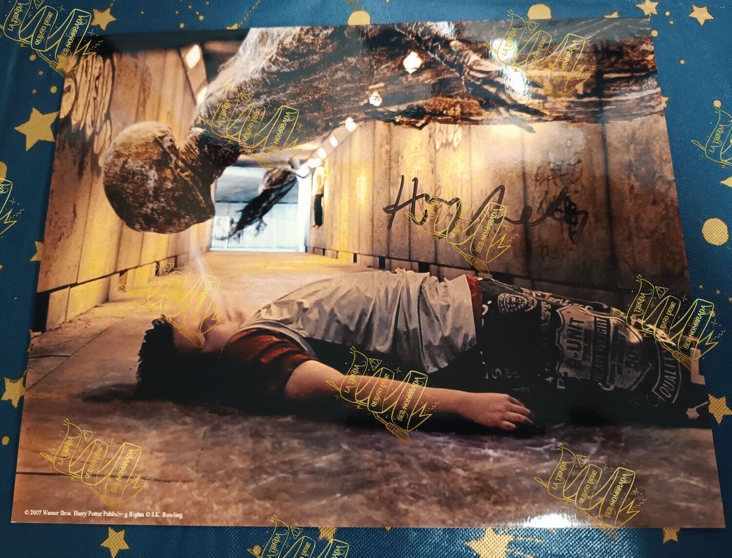 FOTOGRAFIA FIRMADA POR DUDLEY DURSLEY (HARRY MELLING)