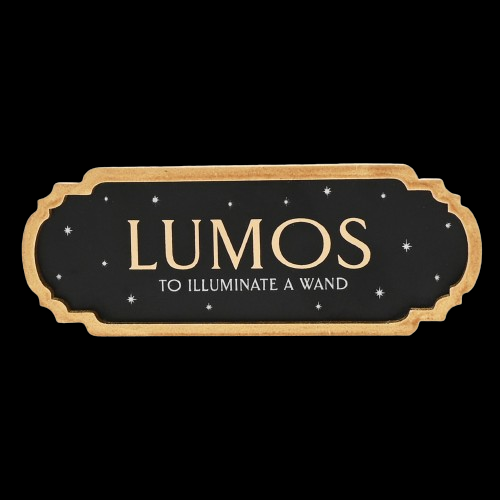 CARTELERIA 3D LUMOS ALUMBRA OSCURIDAD HARRY POTTER