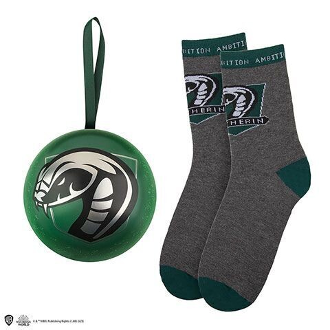 BOLA NAVIDAD SLYTHERIN & CALCETINES HARRY POTTER