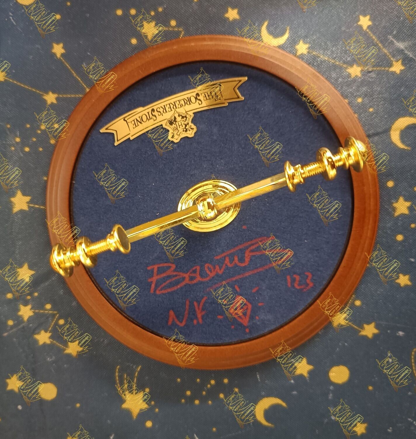 REPLICA PIEDRA FILOSOFAL FIRMADO POR NICOLAS FLAMEL (BRONTIS JODOROWSKY)