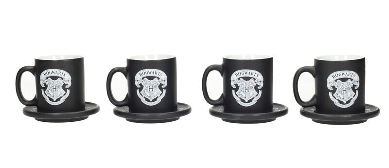 PACK 4 TAZAS ESPRESSO EDICION LIMITADA HARRY POTTER