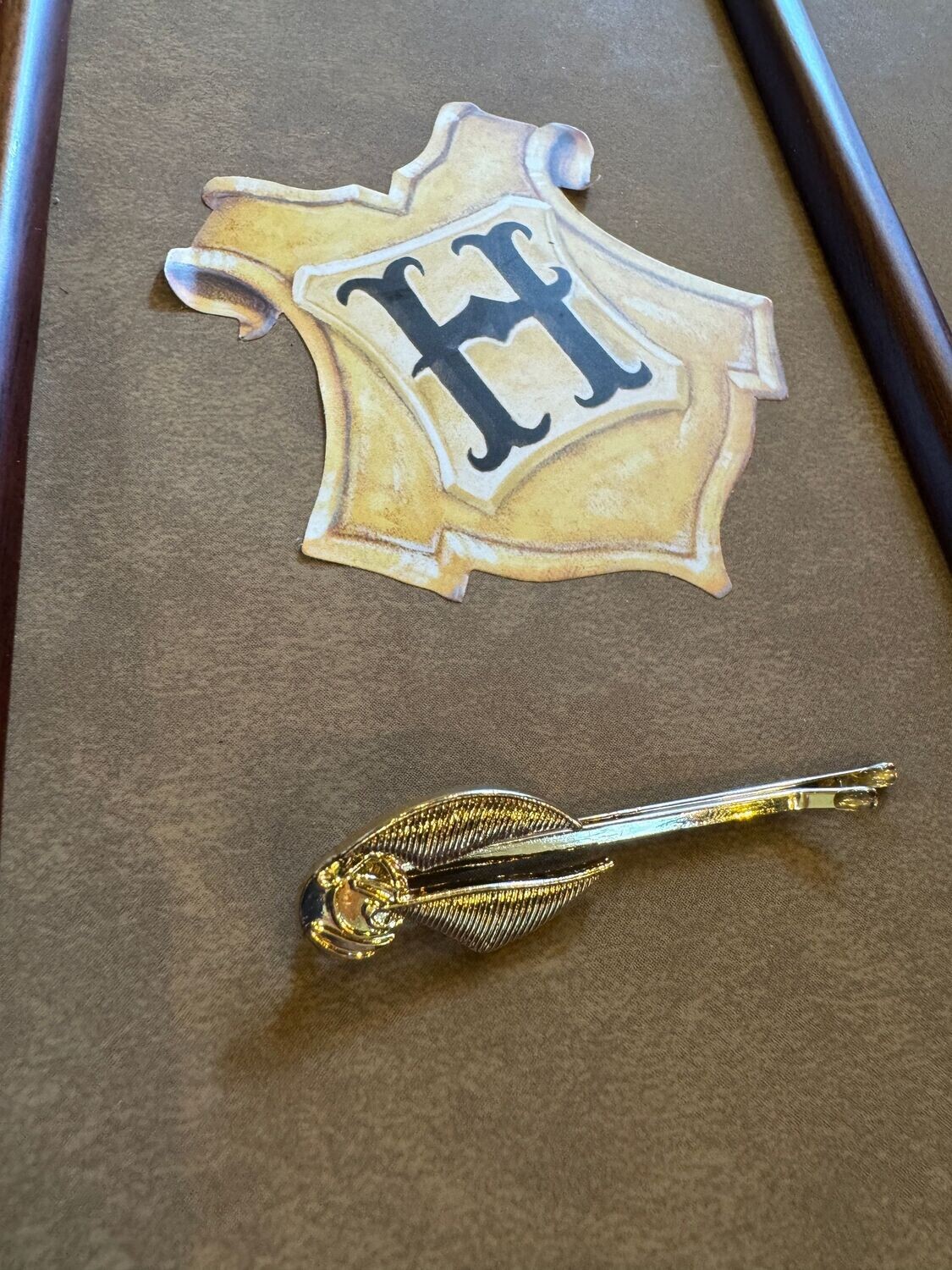 HORQUILLA SNITCH DORADA HARRY POTTER