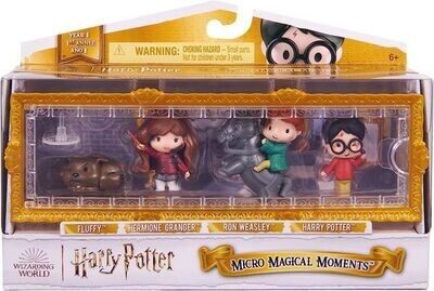 SET 4 FIGURAS MICRO MAGICAL MOMENTS SERIE 1 HARRY POTTER
