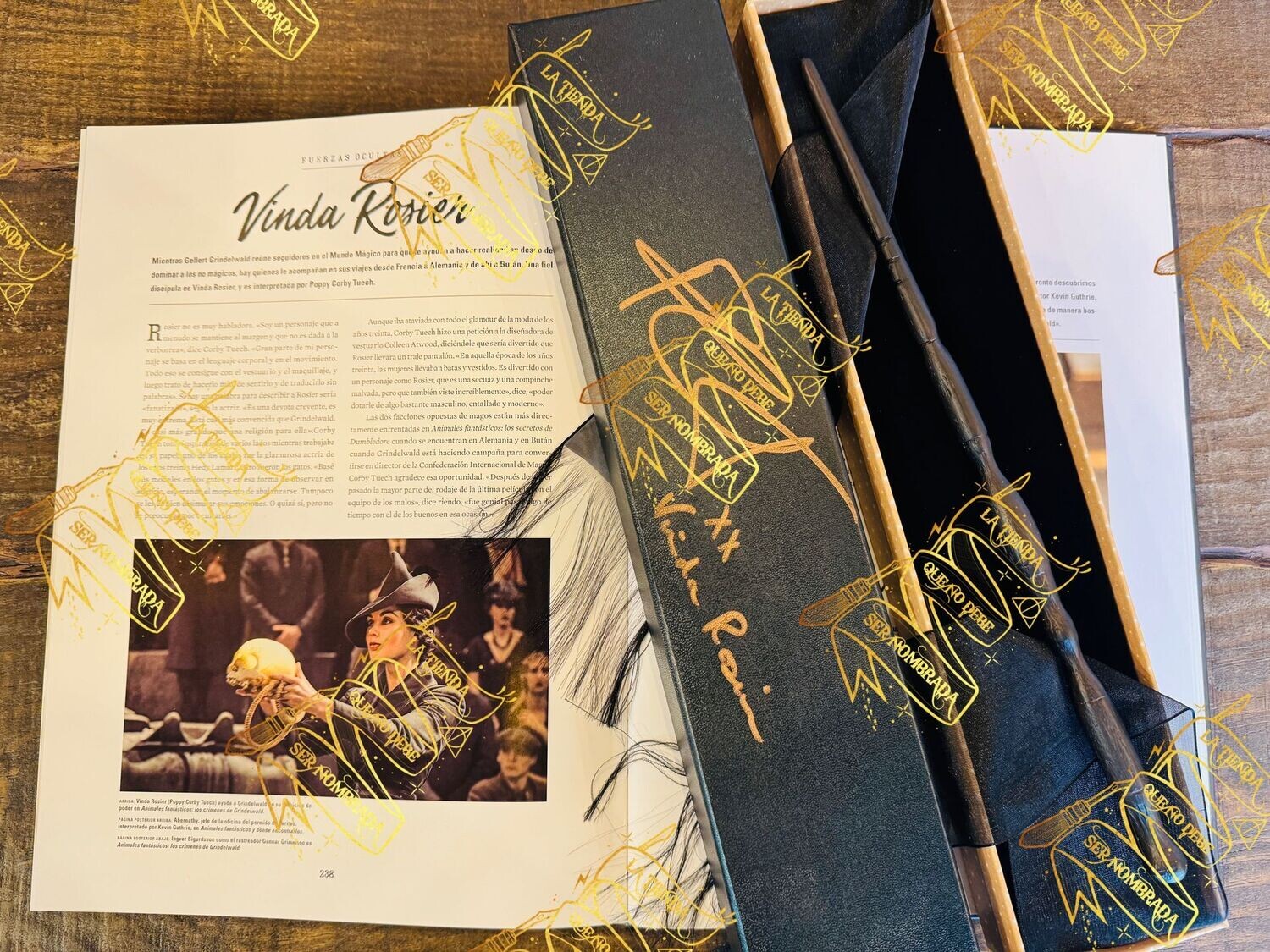 VARITA FIRMADA POR VINDA ROSIER (POPPY CORBY)