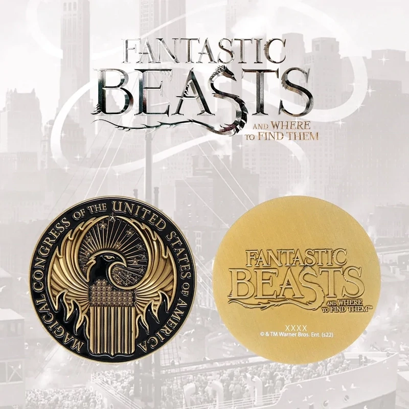 MEDALLON MACUSA NUMERADA LIMITADA ANIMALES FANTASTICOS
