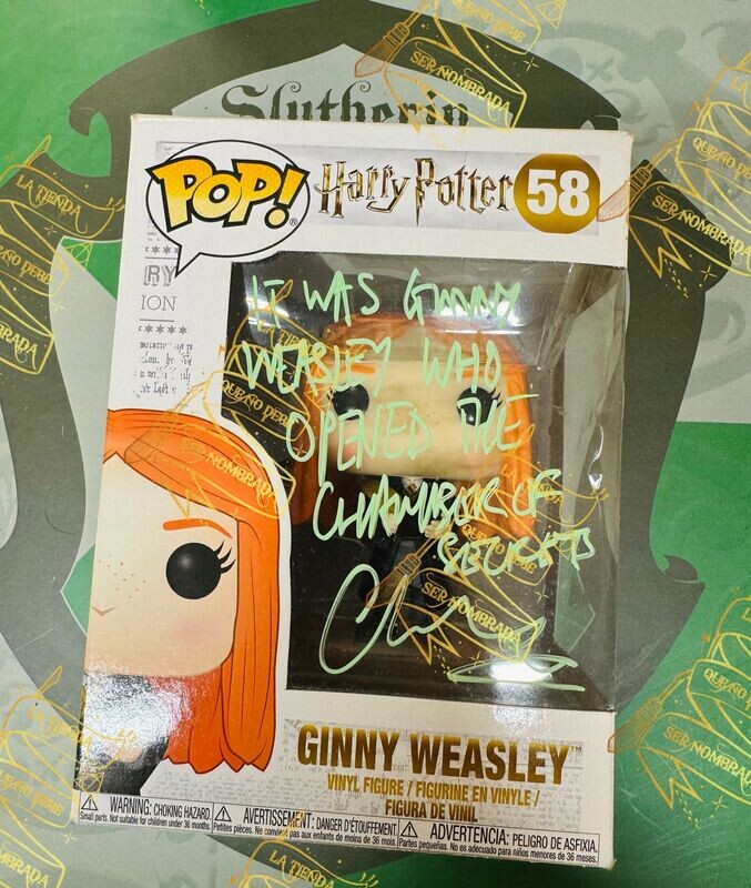 FUNKO POP Nº58 GINNY WEASLEY FIRMADO POR TOM RIDDLE (CHRISTIAN COULSON)