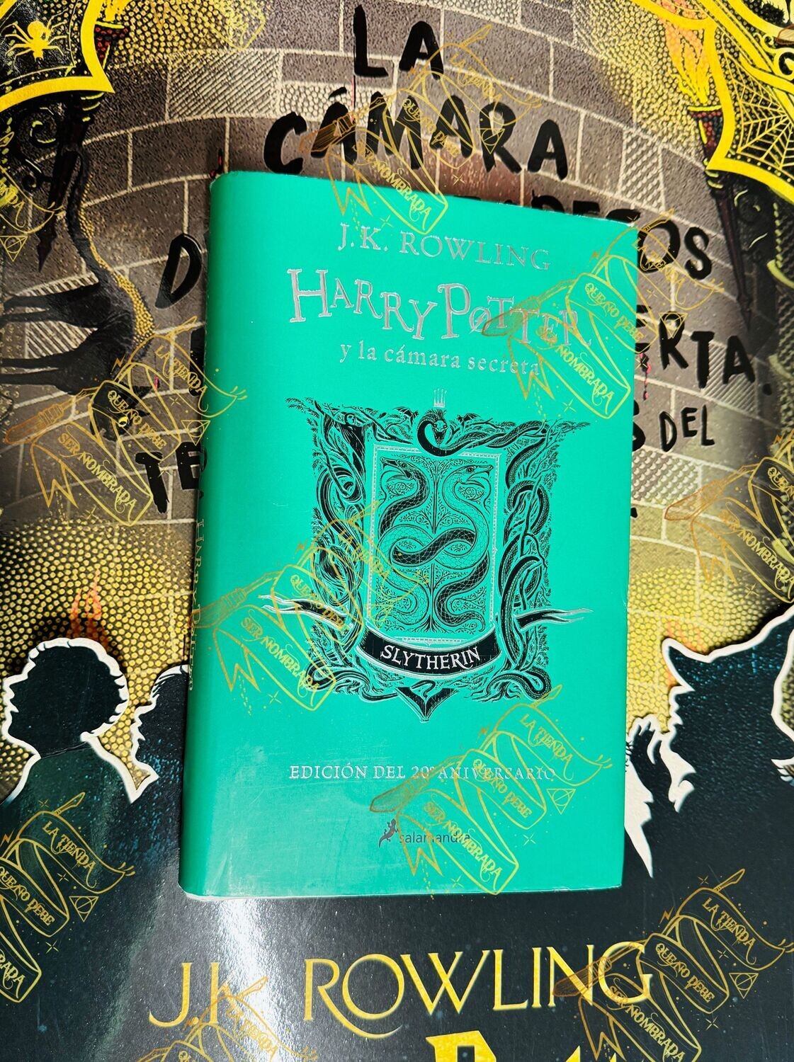 LIBRO CAMARA SECRETA EDICION SLYTHERIN FIRMADO POR TOM RIDDLE (CHRISTIAN COULSON)