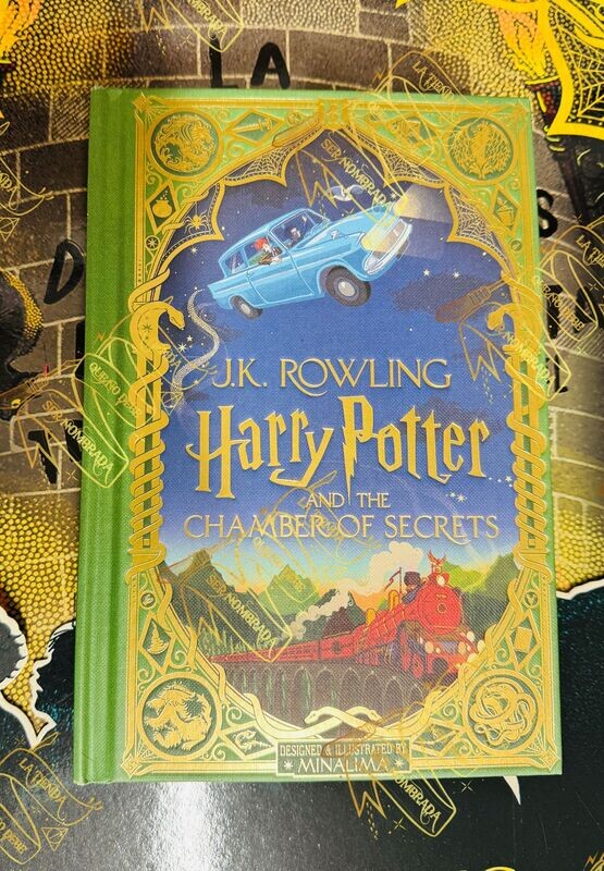 LIBRO CAMARA SECRETA EN INGLES EDICION MINALIMA FIRMADO POR TOM RIDDLE (CHRISTIAN COULSON) & POR MINALIMA (EDUARDO LIMA Y MIRAPHORA MINA)