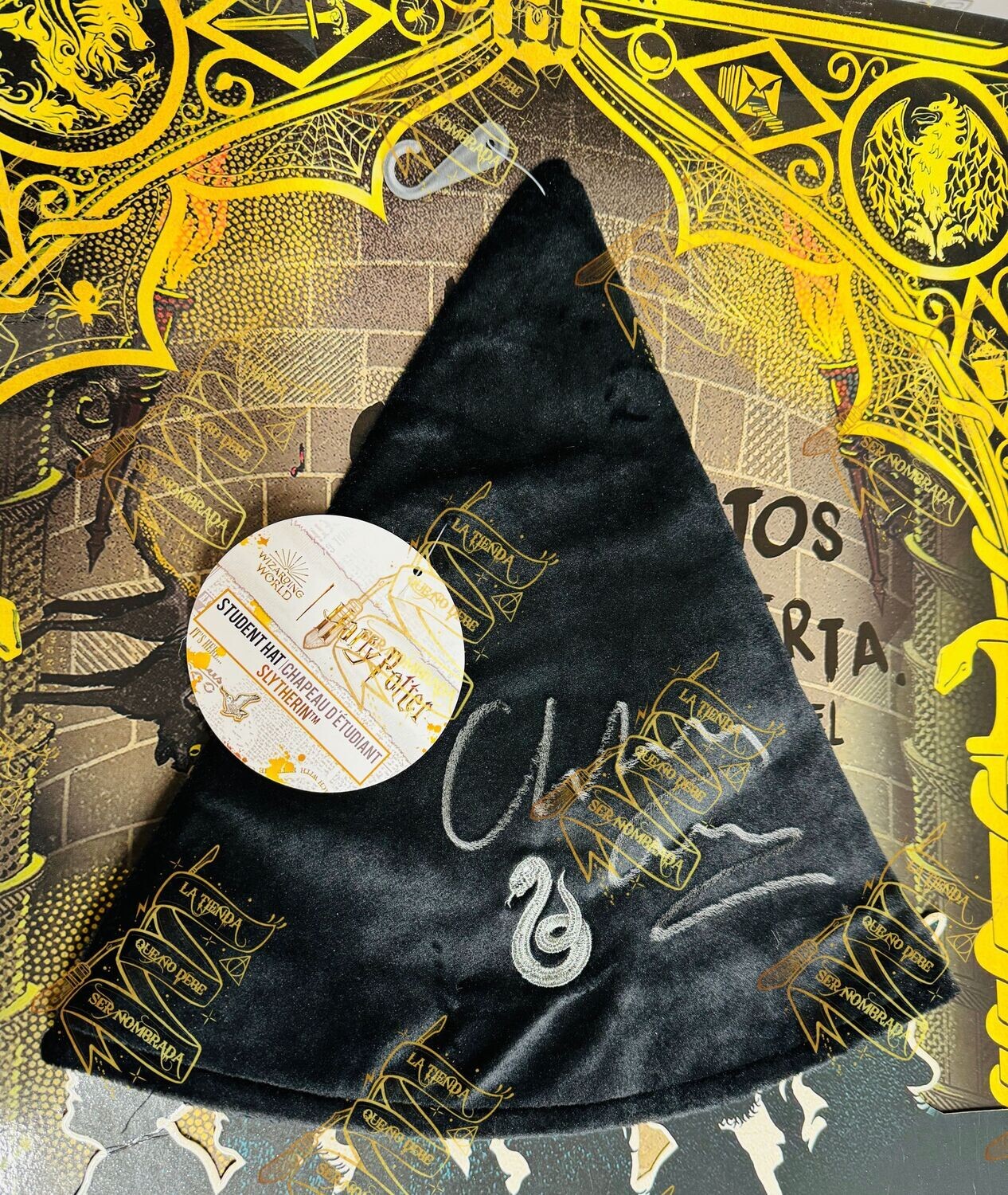 GORRO ALUMNO SLYTHERIN FIRMADO POR TOM RIDDLE (CHRISTIAN COULSON)