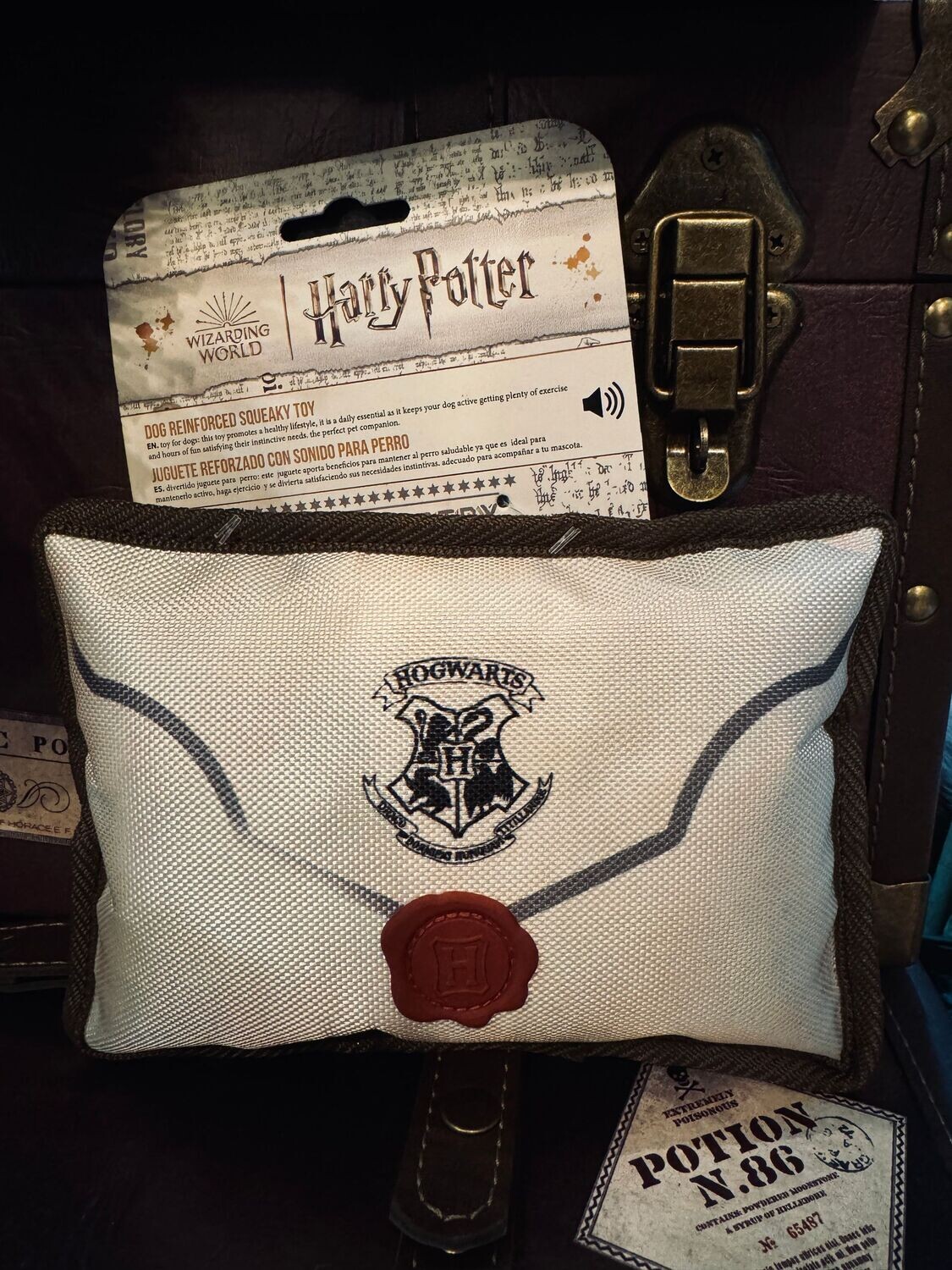 JUGUETE PERRO CARTA ACEPTACION HARRY POTTER