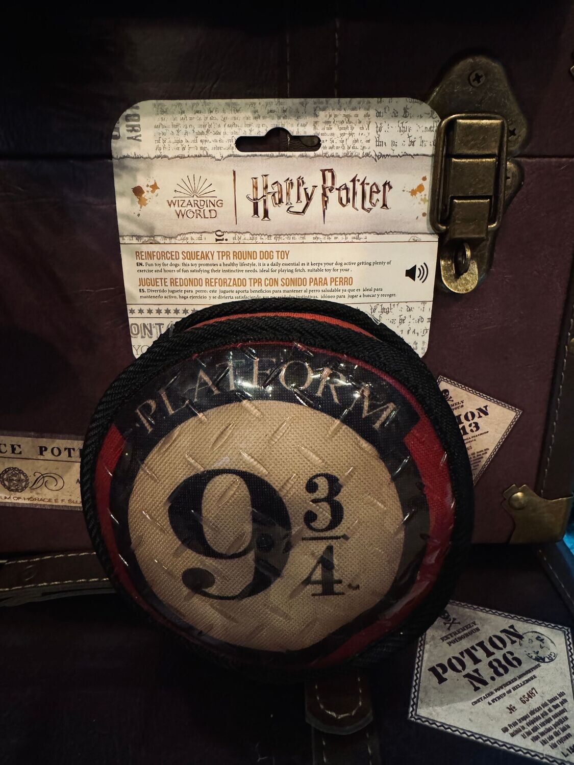 JUGUETE PERRO PLATAFORMA 9 3/4 HARRY POTTER