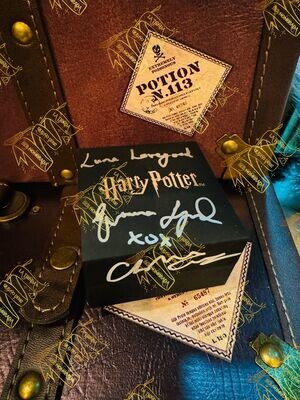 PENDIENTES DIADEMA RAVENCLAW FIRMADOS POR LUNA LOVEGOOD (EVANNA LYNCH) & POR TOM RIDDLE (CHRISTIAN COULSON)