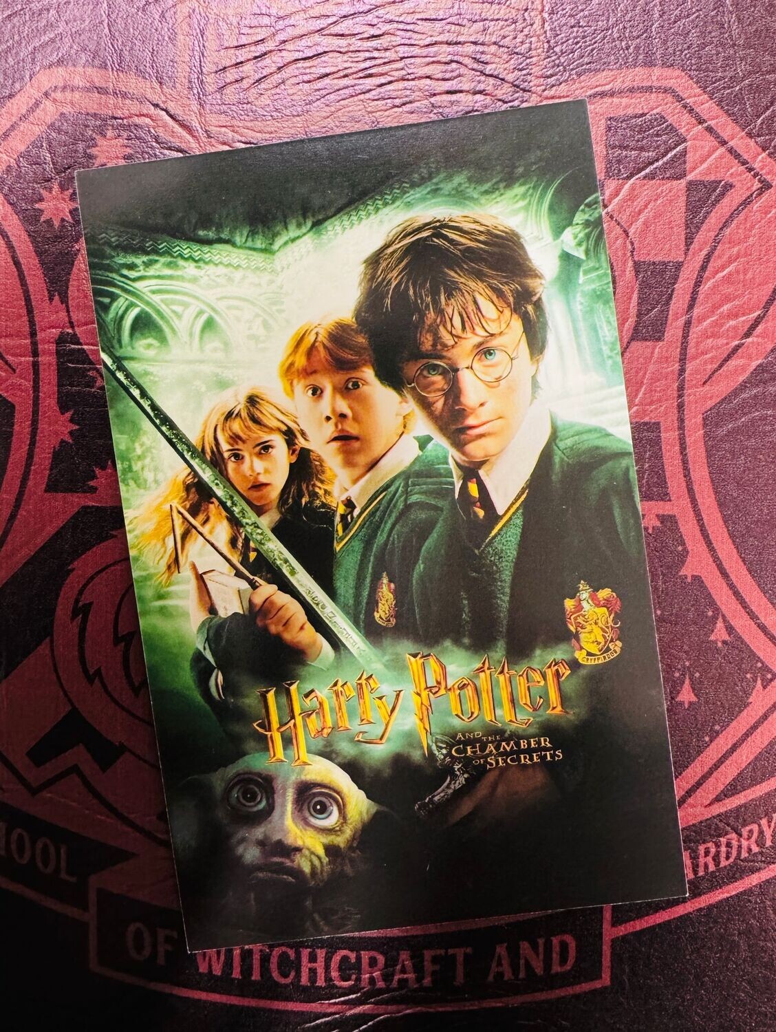 POSTAL HARRY POTTER Y LA CAMARA SECRETA