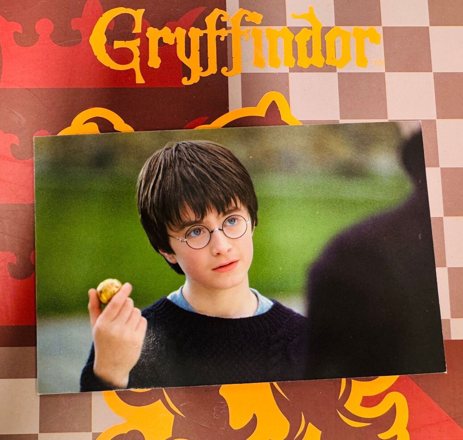 POSTAL HARRY POTTER CON LA SNITCH DORADA