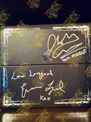 REPLICA DIADEMA DE ROWENA RAVENCLAW FIRMADA POR LUNA LOVEGOOD (EVANNA LYNCH) & POR TOM RIDDLE (CHRISTIAN COULSON)