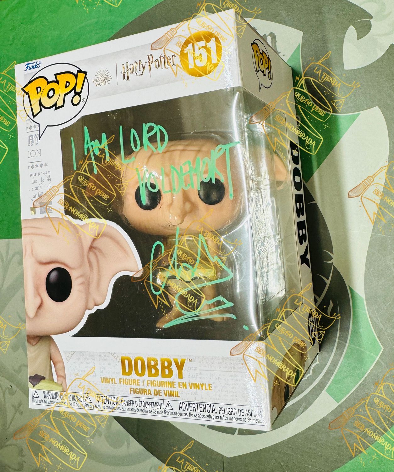 FUNKO POP DOBBY Nº151 FIRMADO POR TOM RIDDLE (CHRISTIAN COULSON)