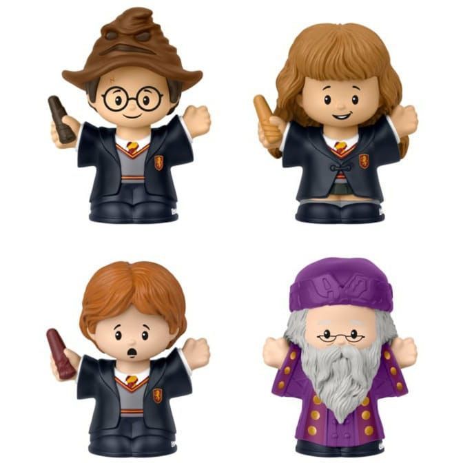 PACK 4 MINIFIGURAS PIEDRA FILOSOFAL FISHER PRICE COLLECTOR HARRY POTTER