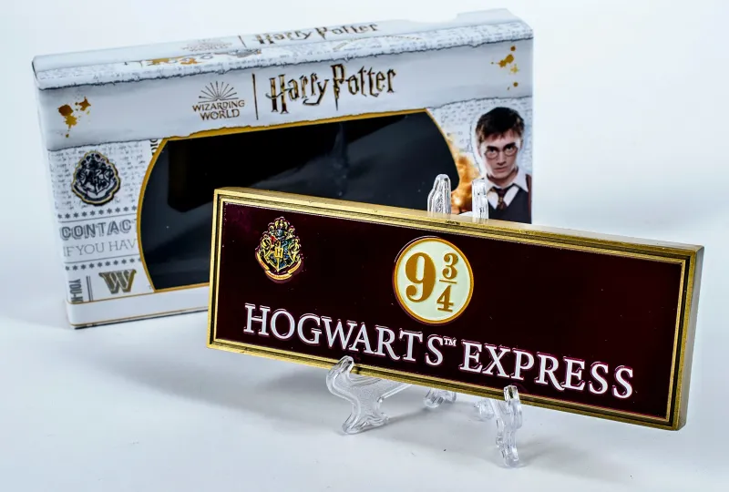 REPLICA PLACA PLATAFORMA 9 3/4 METALICO HARRY POTTER