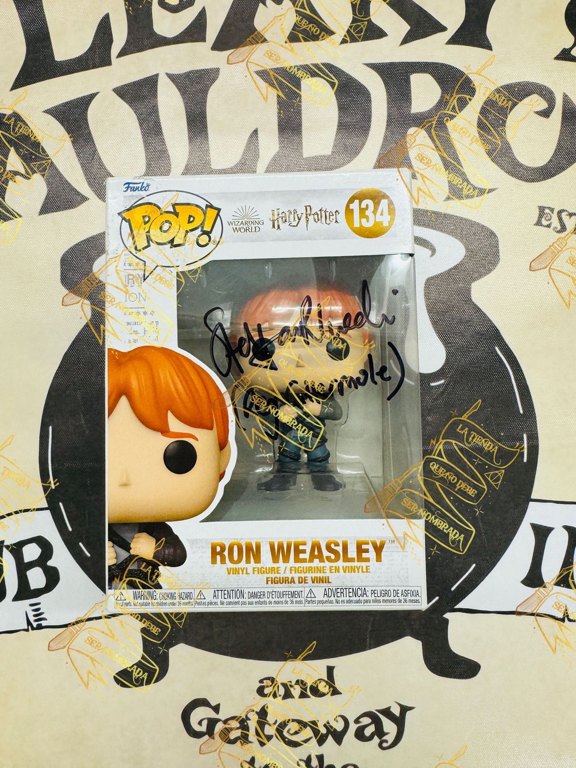 FUNKO POP Nº134 FIRMADO POR REGINALD CATTERMOLE (STEFAN RODRI)
