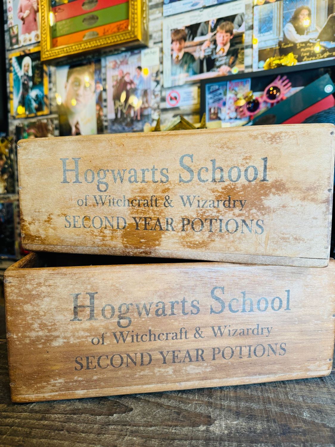 REPLICA CAJA MADERA SECOND YEAR POTIONS HOGWARTS SCHOOL XL HARRY POTTER