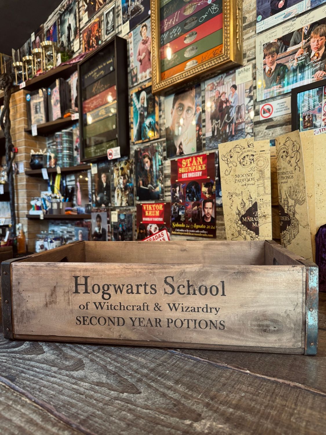 REPLICA CAJA MADERA DELUXE SECOND YEAR POTIONS HOGWARTS SCHOOL XXXL HARRY POTTER