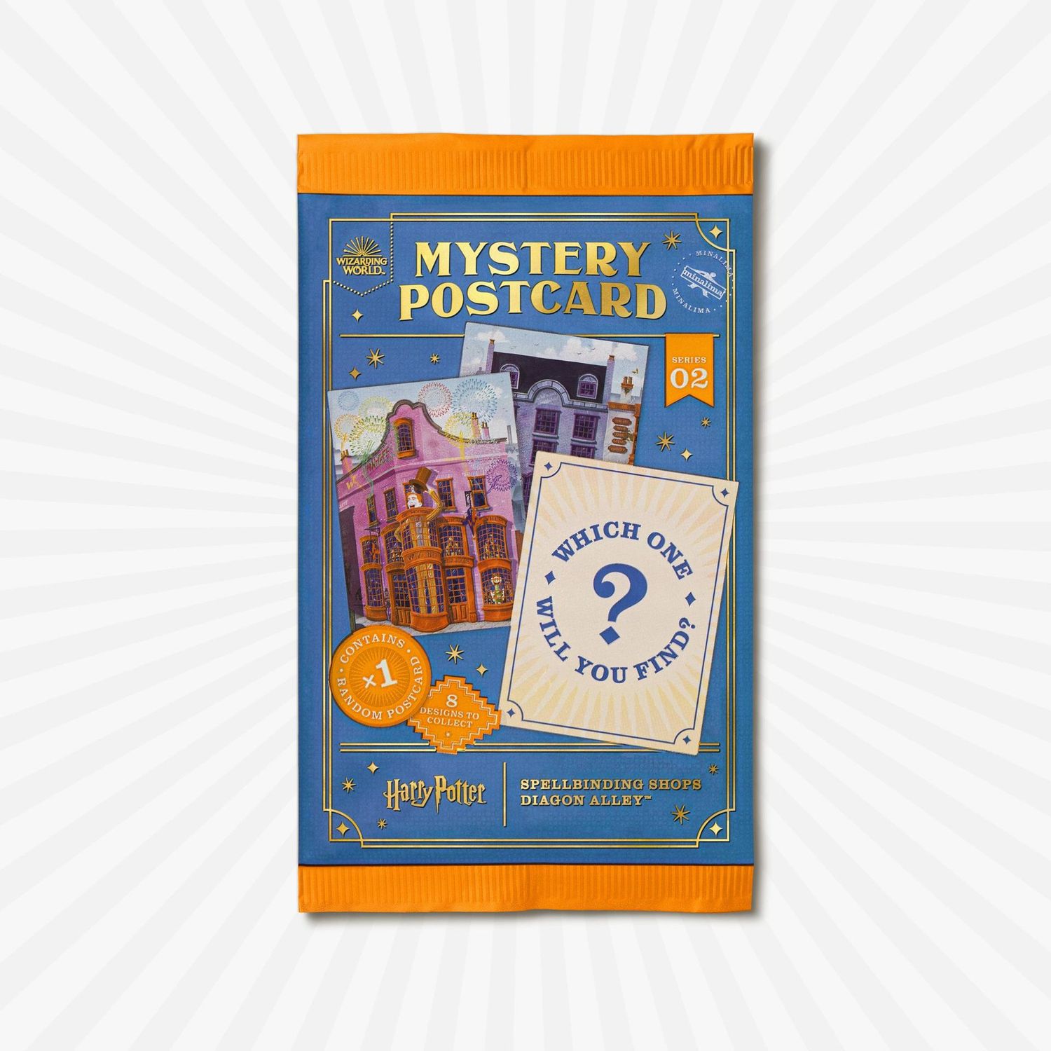 SOBRE POSTAL MISTERIOSO CALLEJON DIAGON SERIE 2 MINALIMA HARRY POTTER