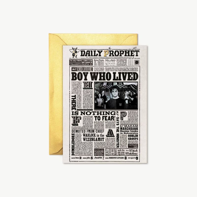 POSTAL DAILY PROPHET BOY WHO LIVED HARRY POTTER MINALIMA