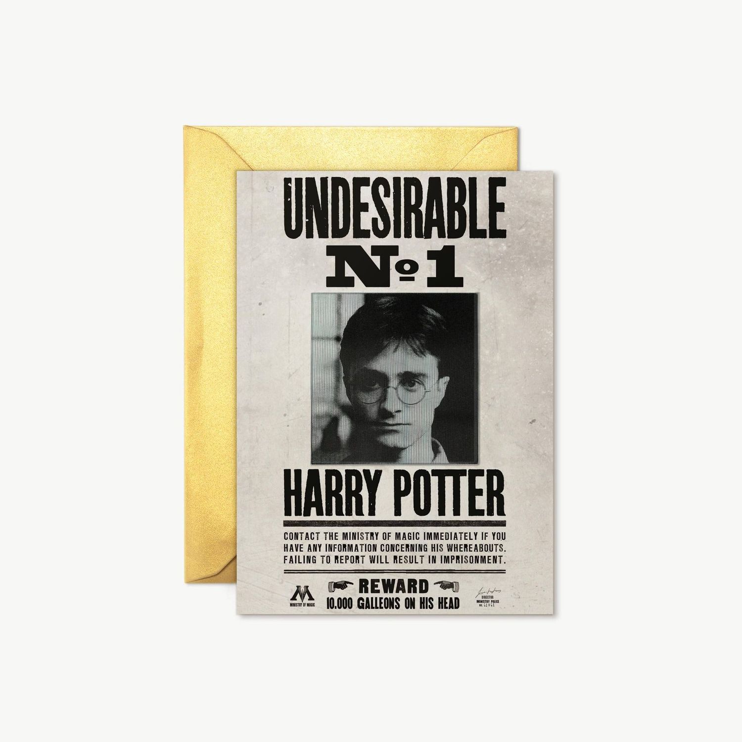 POSTAL UNDESIRABLE Nº1 HARRY POTTER MINALIMA