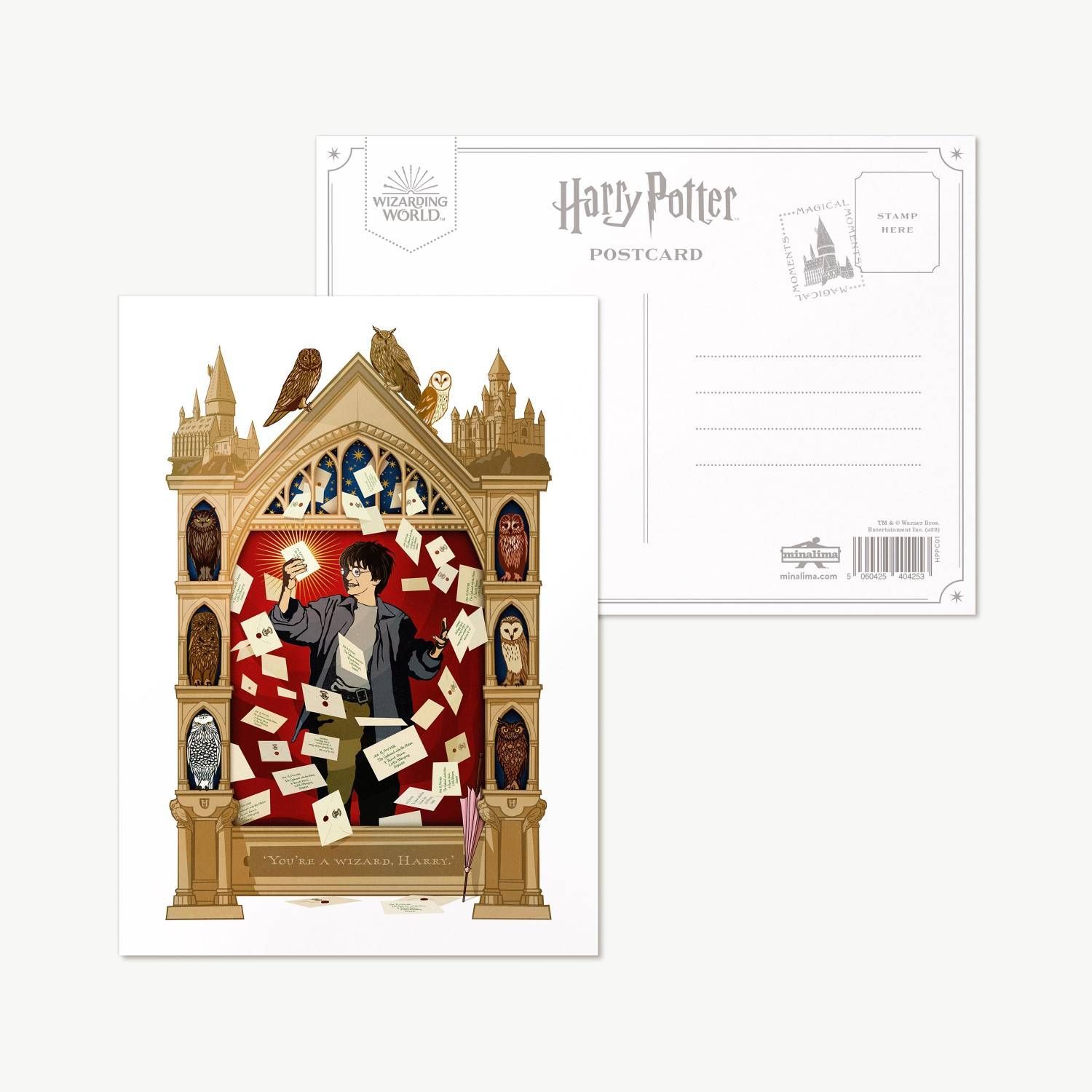 POSTAL HARRY POTTER Y LA PIEDRA FILOSOFAL MINALIMA HARRY POTTER