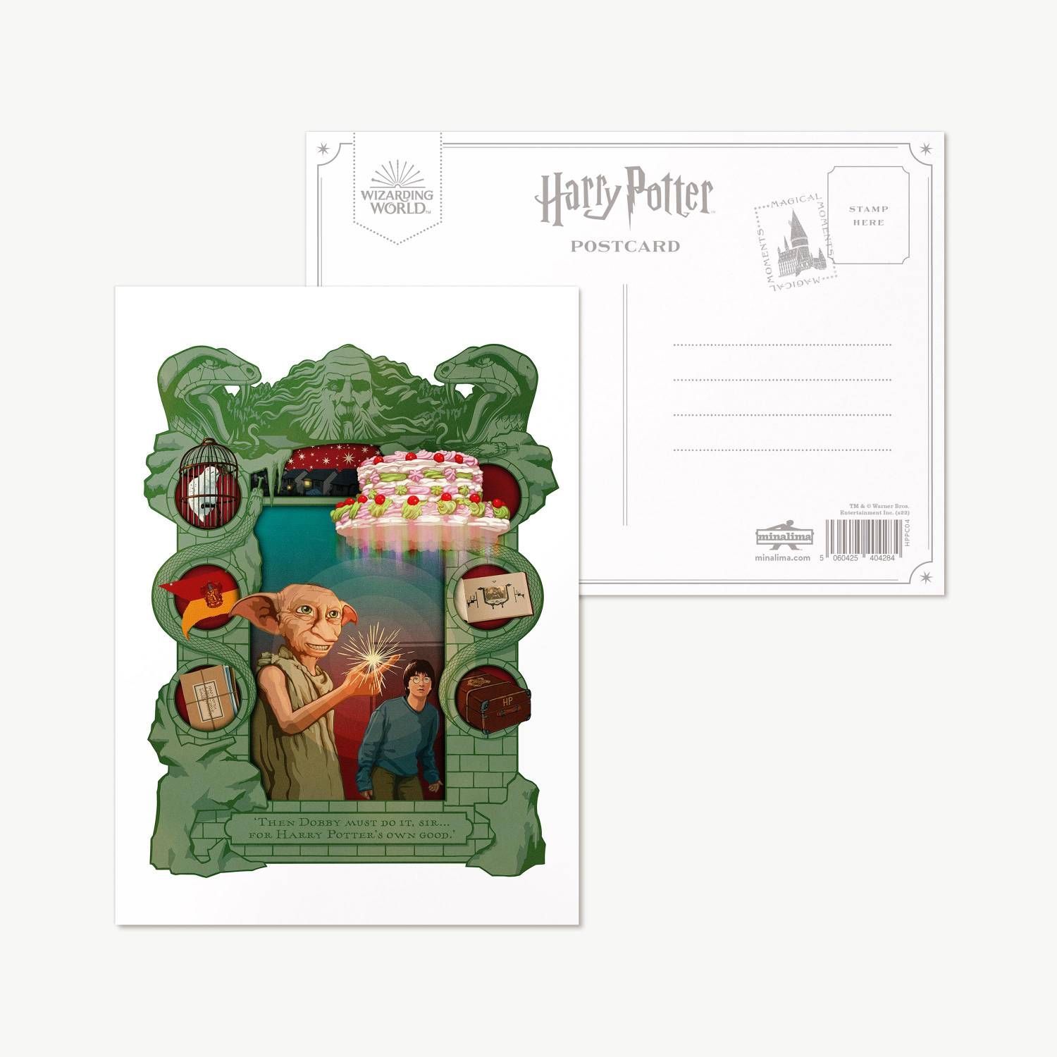 POSTAL HARRY POTTER Y LA CAMARA SECRETA MINALIMA HARRY POTTER