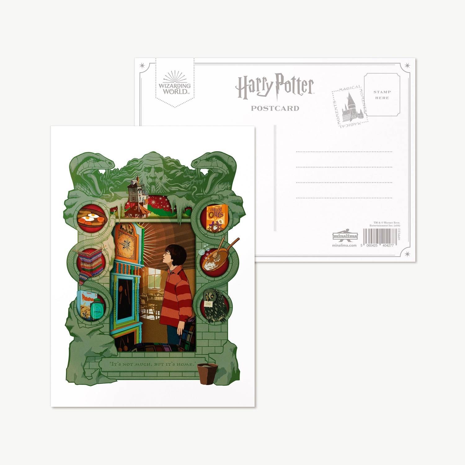 POSTAL HARRY POTTER Y LA CAMARA SECRETA MINALIMA HARRY POTTER
