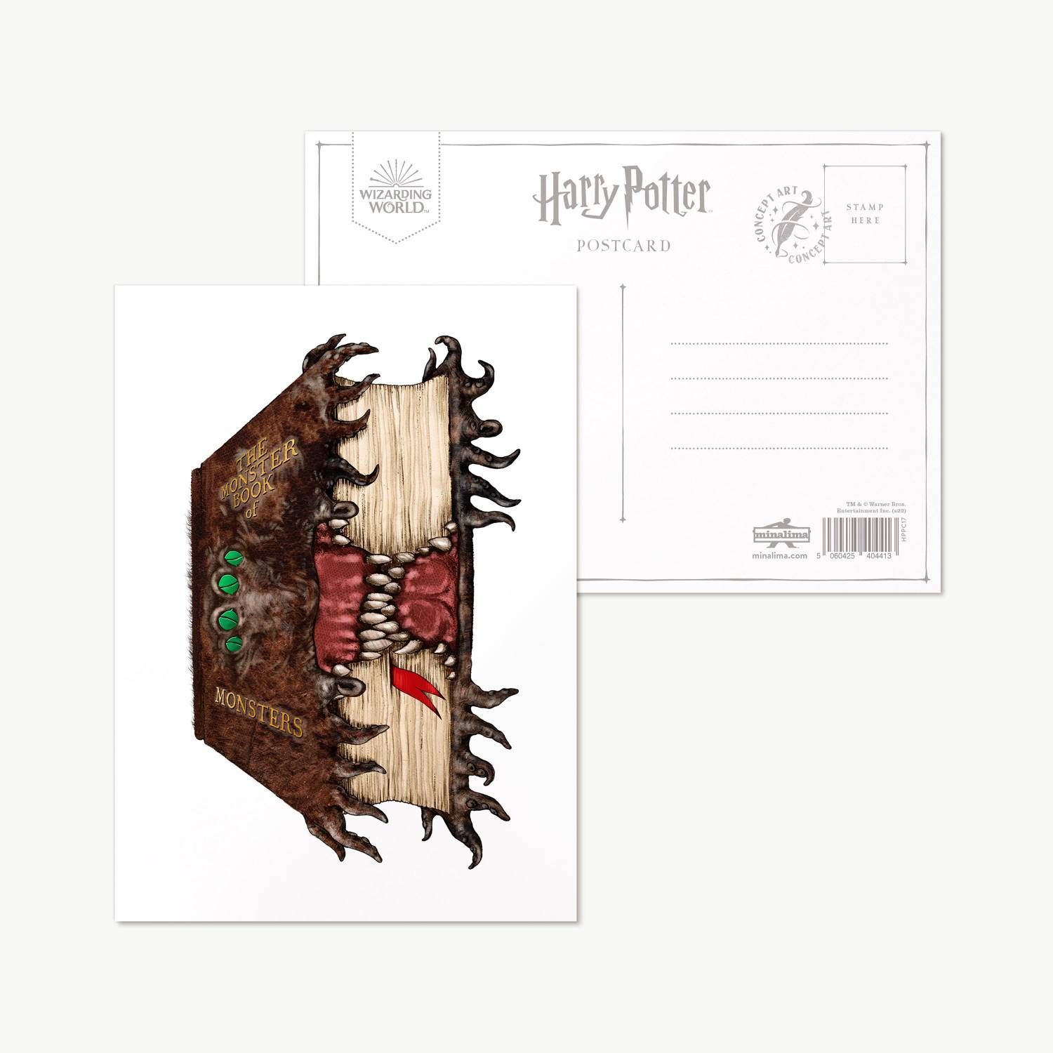 POSTAL THE MONSTER BOOK MINALIMA HARRY POTTER