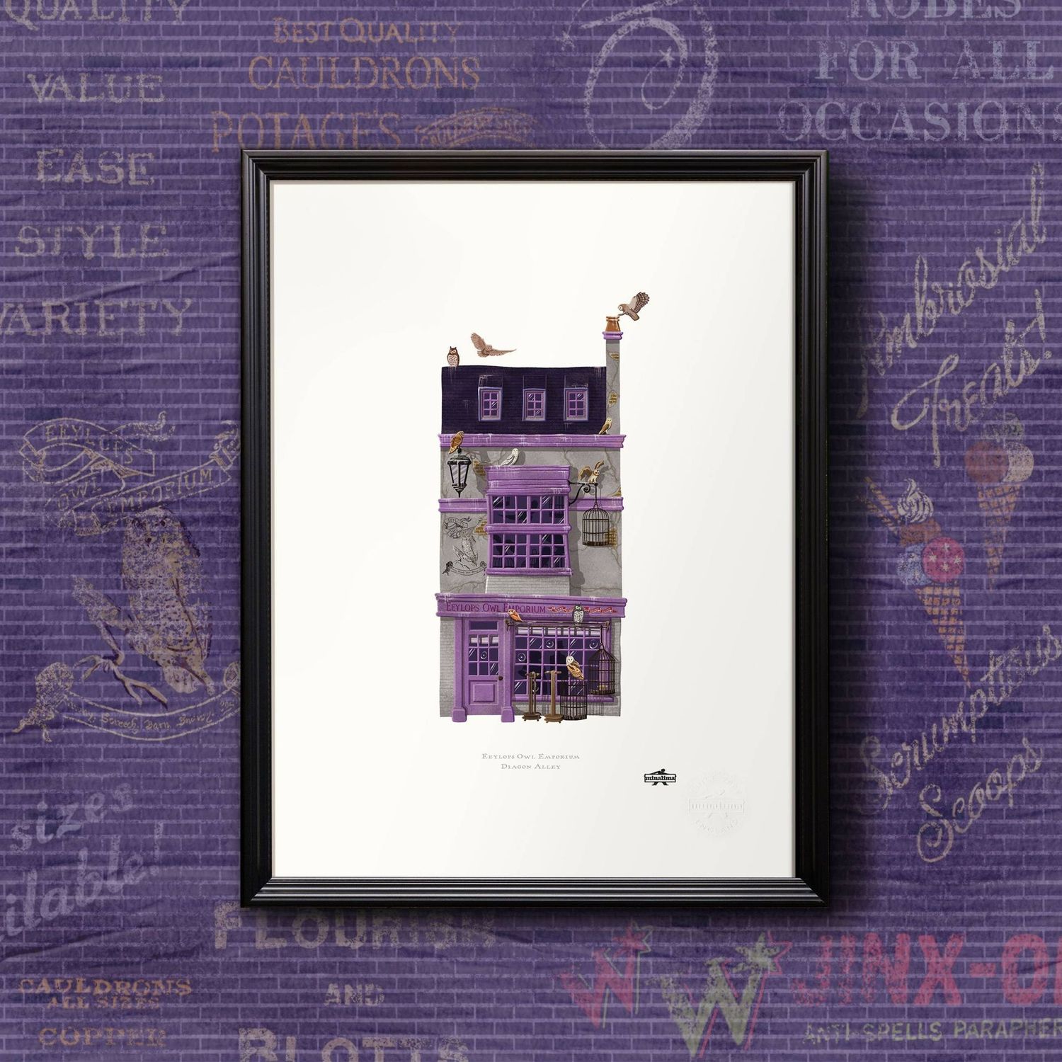 LITOGRAFIA EEYLOPS OWL EMPORIUM MINALIMA HARRY POTTER