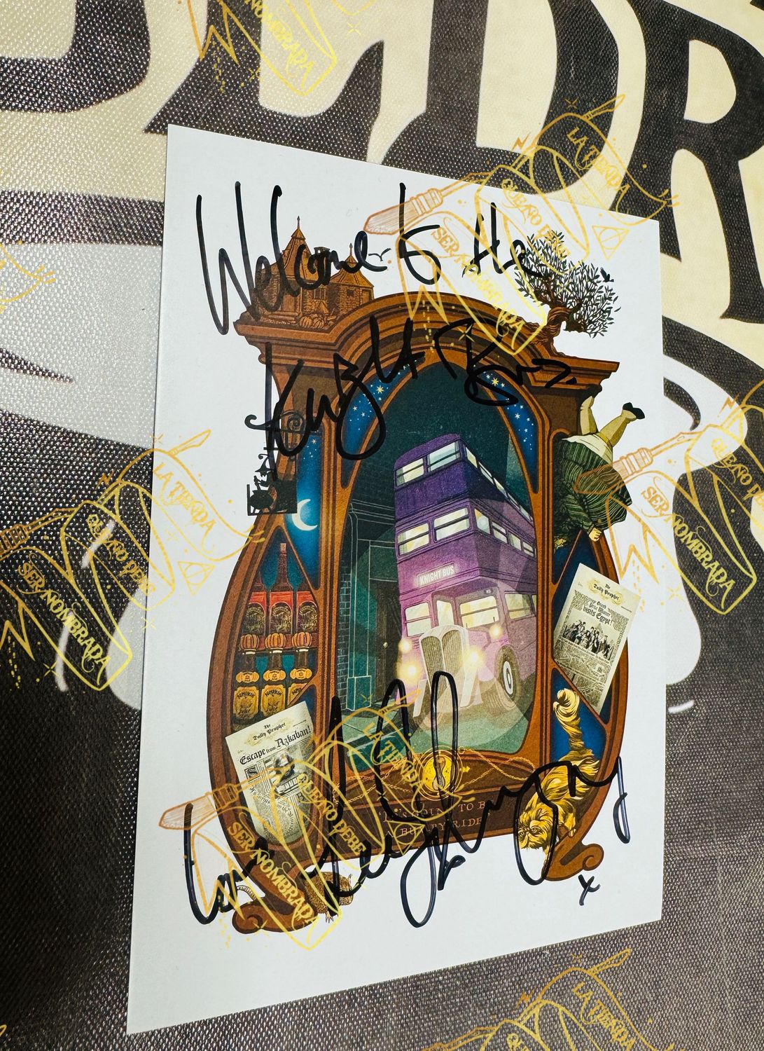 POSTAL MINALIMA KNIGHT BUS FIRMADA POR STAN SHUNPIKE (LEE INGLEBY)