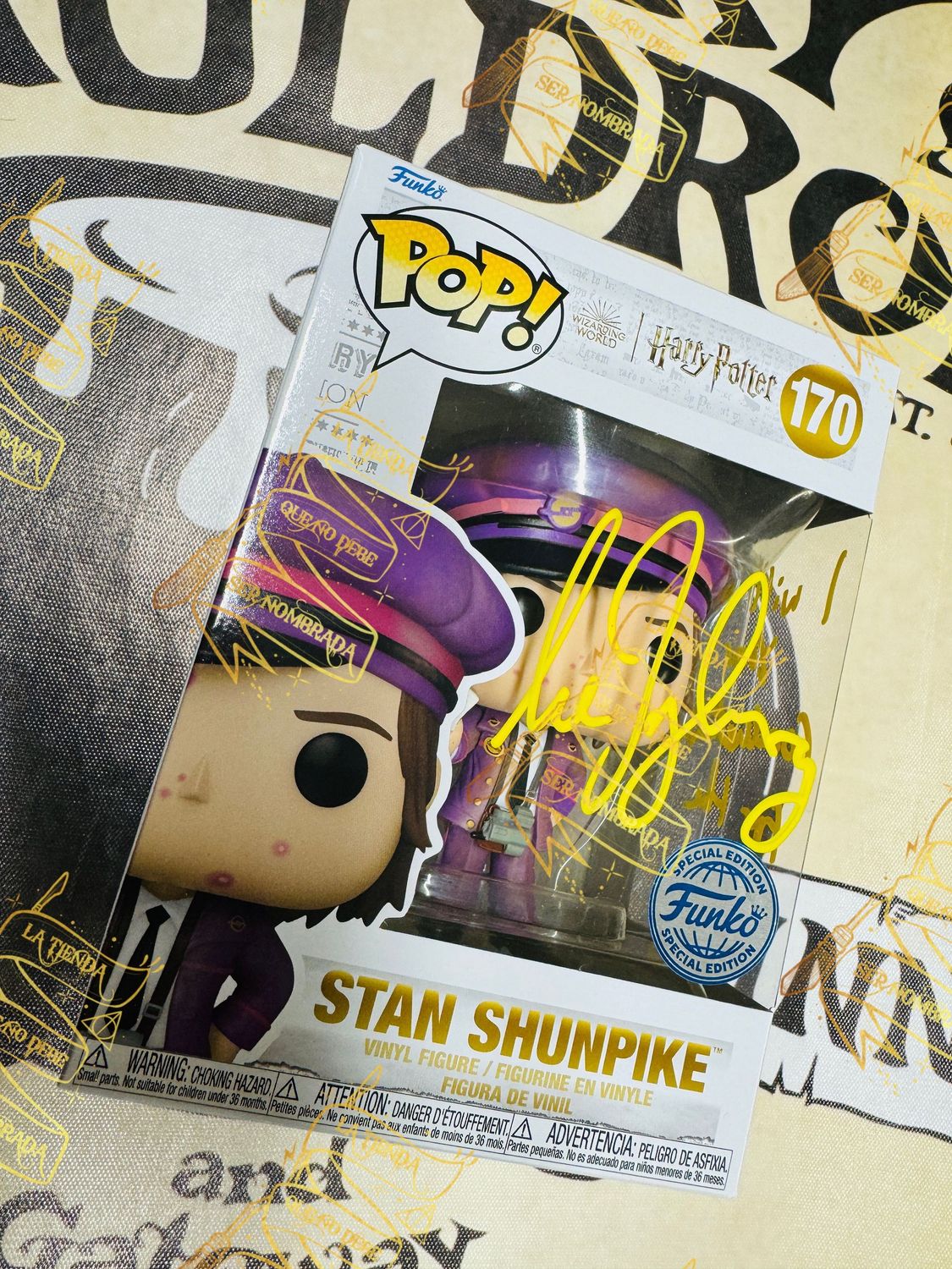 FUNKO POP Nº170 SPECIAL EDITION FIRMADO POR STAN SHUNPIKE (LEE INGLEBY)