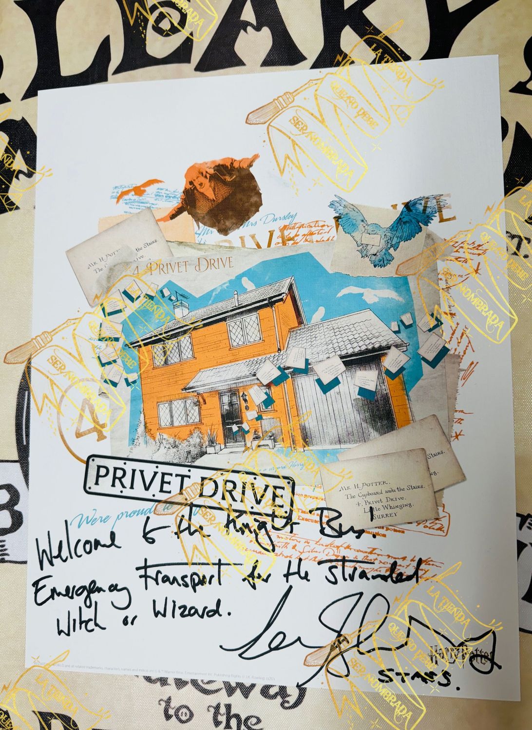 LITOGRAFIA PRIVET DRIVE FIRMADA POR STAN SHUNPIKE (LEE INGLEBY)