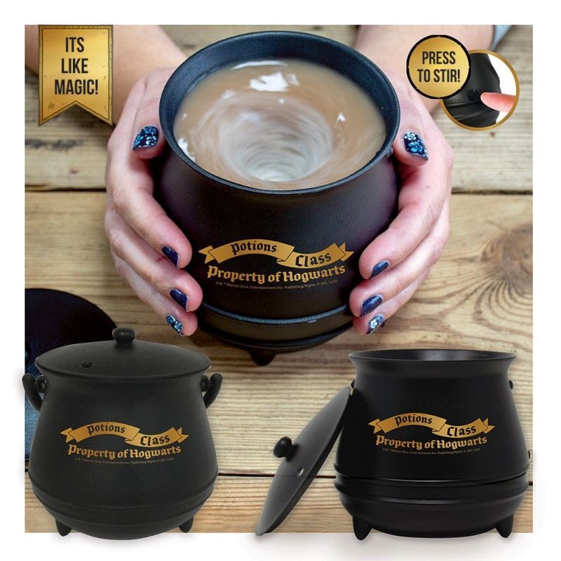 TAZA CALDERO REMUEVE SOLA HARRY POTTER