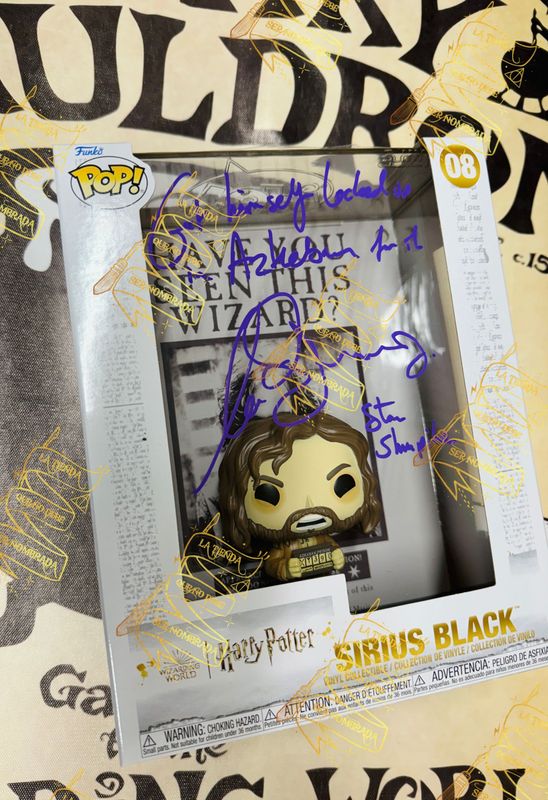 FUNKO POP Nº08 SIRIUS BLACK FIRMADO POR STAN SHUNPIKE (LEE INGLEBY)