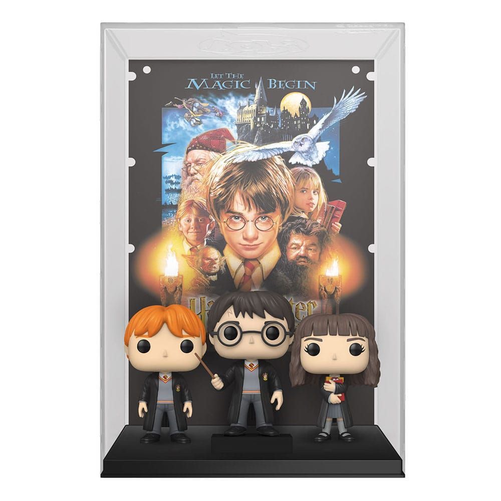 FIGURA PIEDRA FILOSOFAL, HERMIONE, RON Y HARRY POTTER DE FUNKO POP