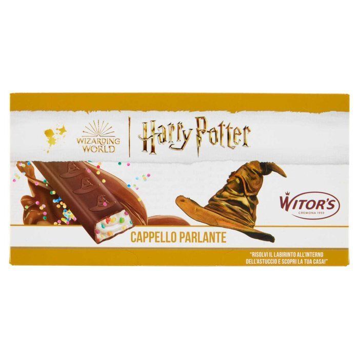 CAJA BARRITAS CHOCOLATE SOMBRERO SELECCIONADOR HARRY POTTER